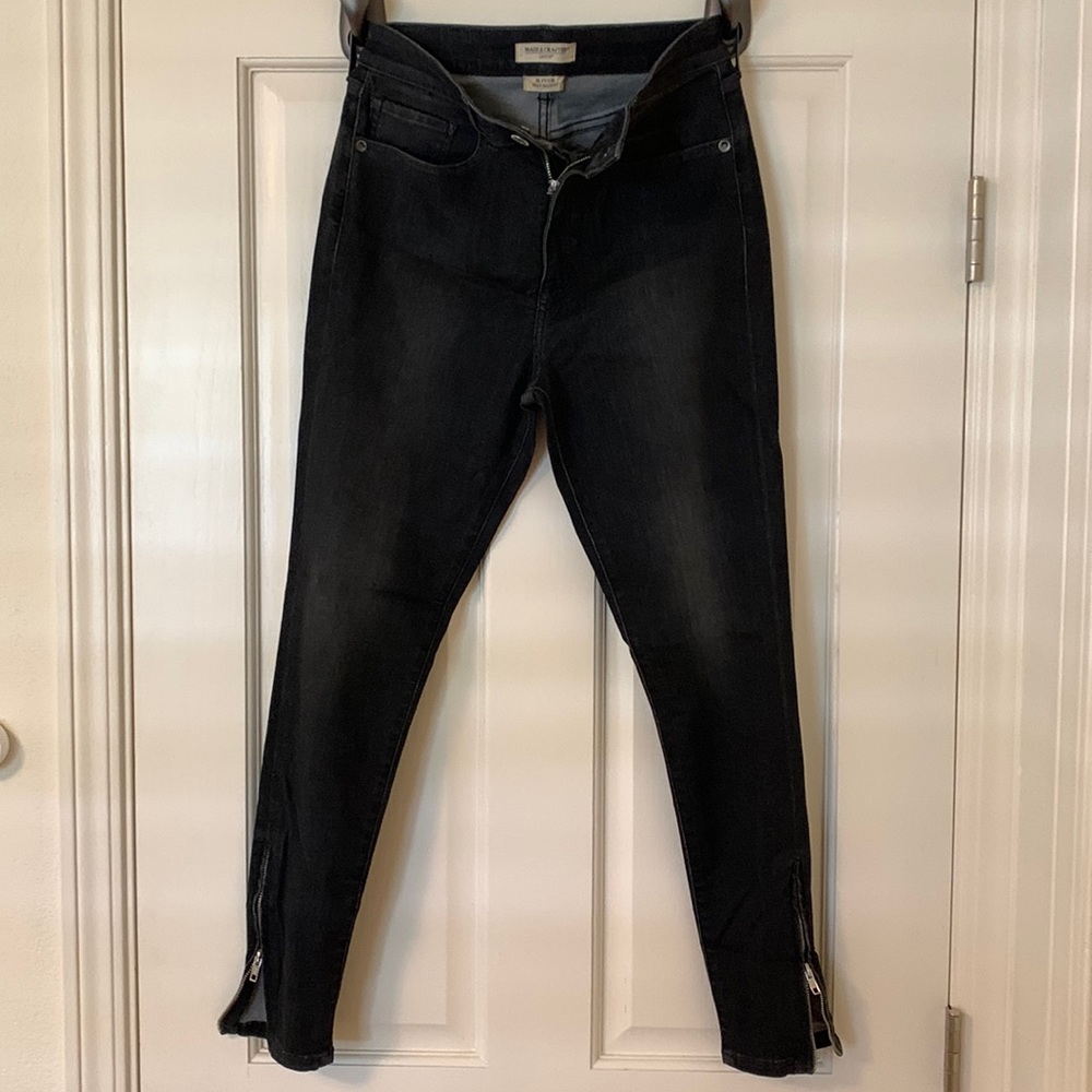 Levi’s Made & Crafted Sliver High Skinny Zipper Black Jeans